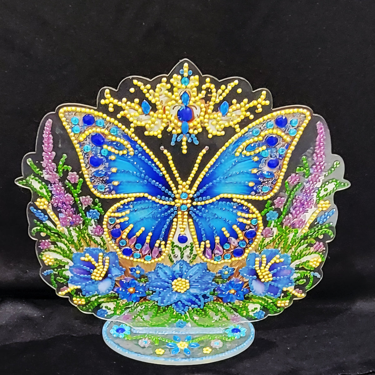Butterfly Diamond Art Decor with Unique Stand