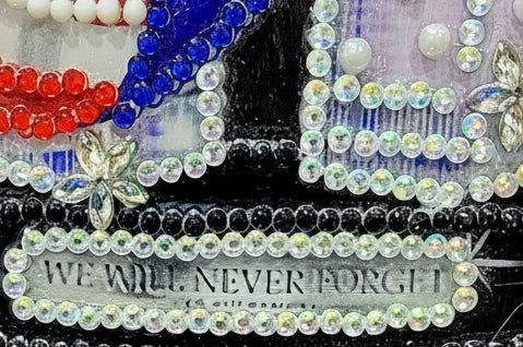 Patriotic Twin Towers Diamond Art Stand (Double‑Sided)