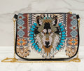 Wolf Shoulder Bag – Lightweight Faux Leather Purse