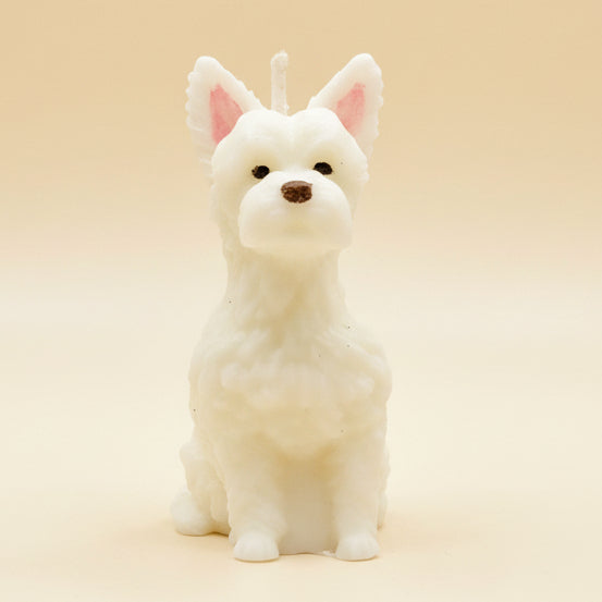 Scottie Dog Miniature Art Candle
