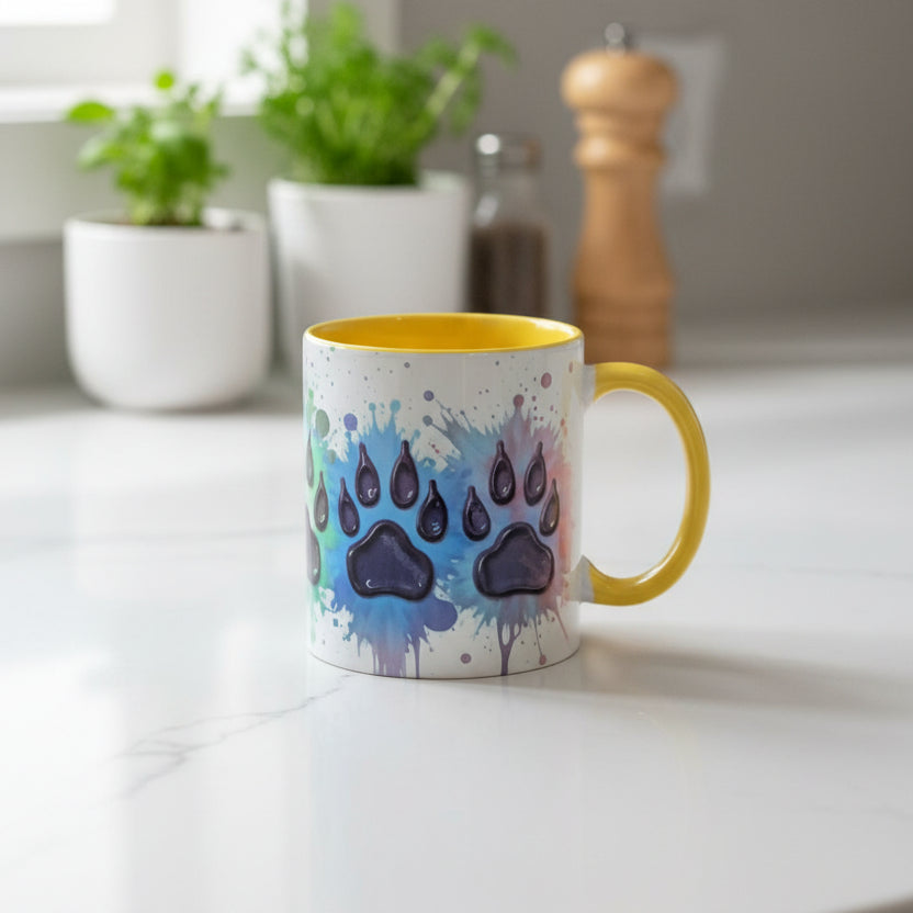Paw Print Coffee Mug
