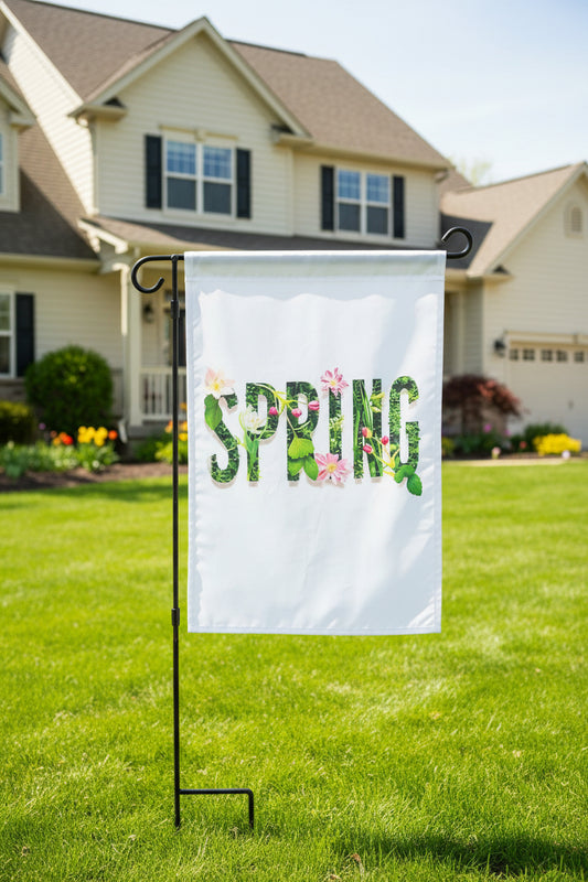 Spring Yard Flag – Bright 18" × 12" Outdoor Decor