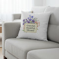 Grateful Throw Pillow – 16" Inspirational Home Accent