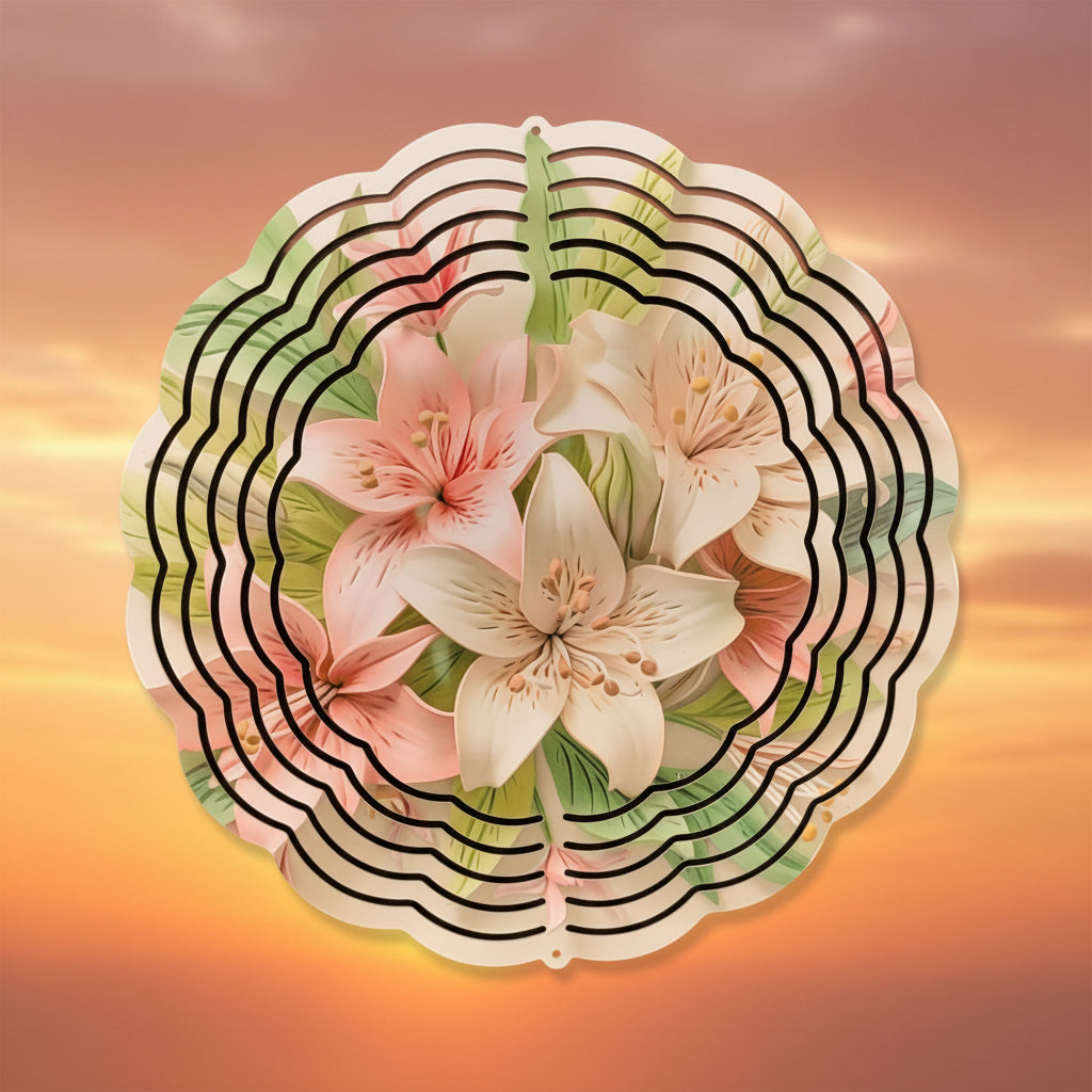 8" Lily Decorative Spinner