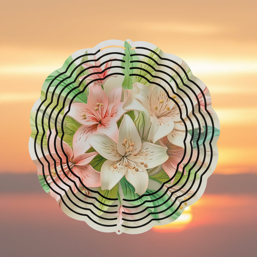8" Lily Decorative Spinner