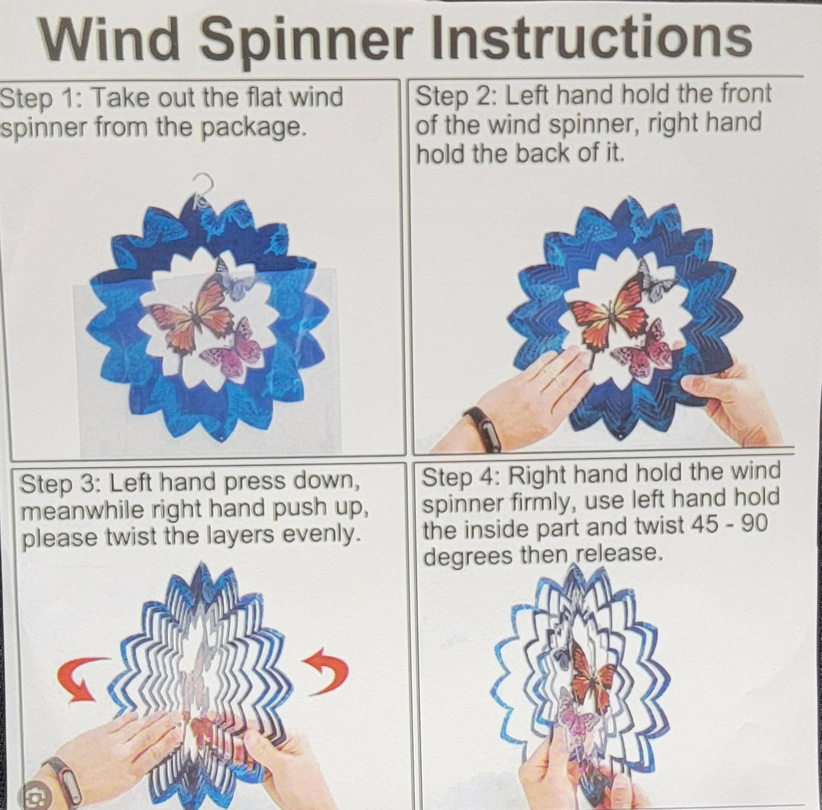 8" Mushroom Decorative Spinner