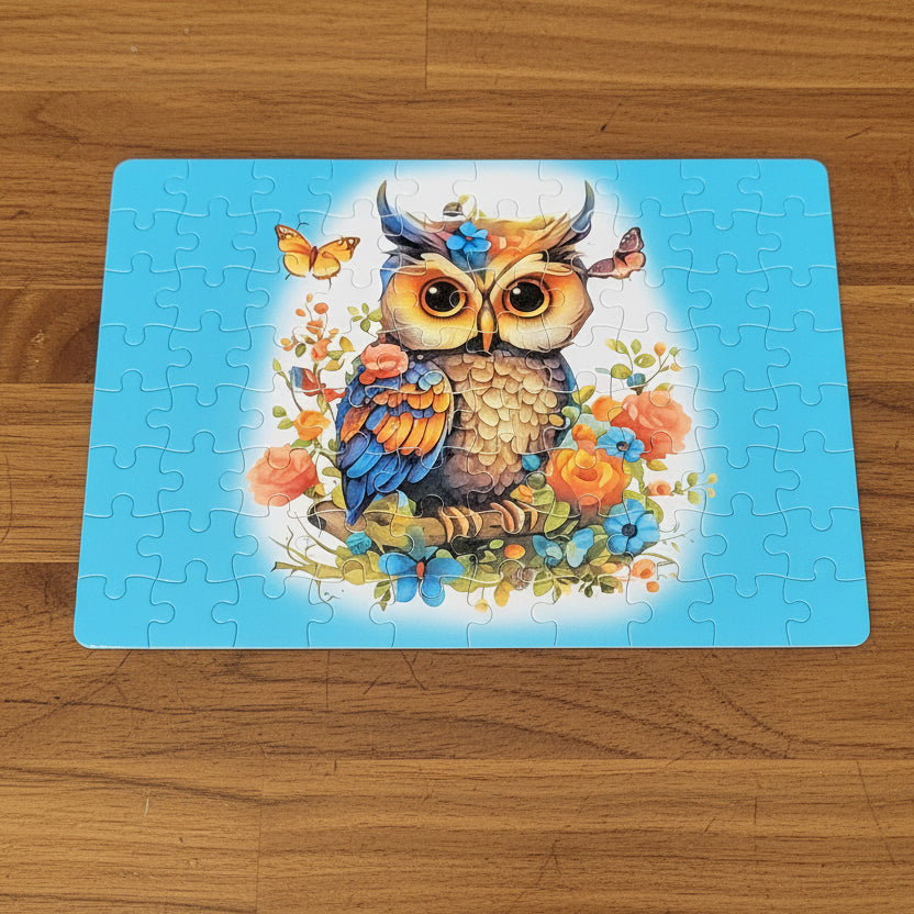 Wise Owl Puzzle – Fun 80‑Piece Activity