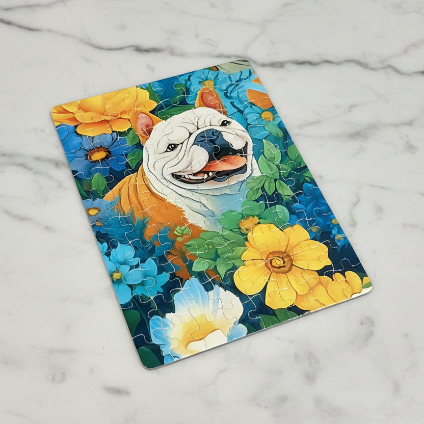 Colorful Bulldog 80 Piece Puzzle