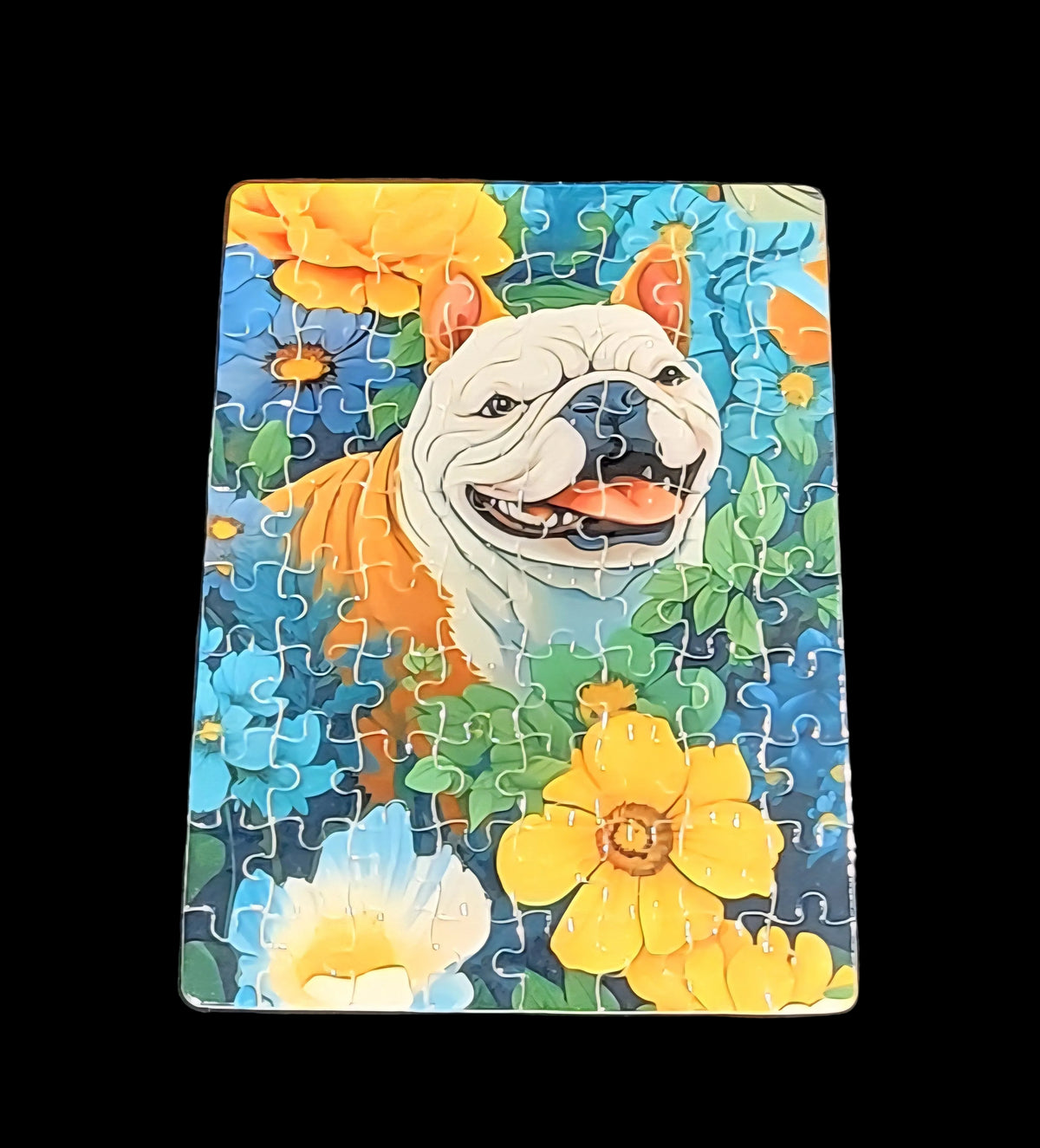 Colorful Bulldog 80 Piece Puzzle