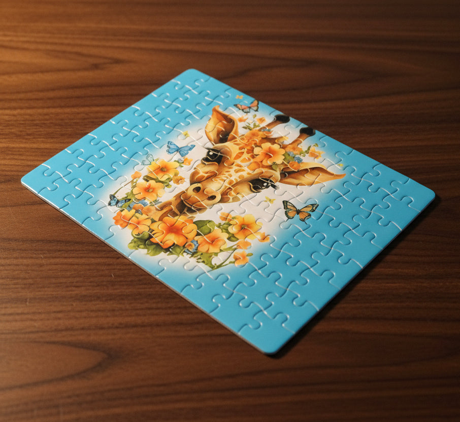 Colorful Giraffe 80 Piece Puzzle