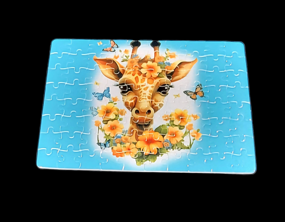 Colorful Giraffe 80 Piece Puzzle
