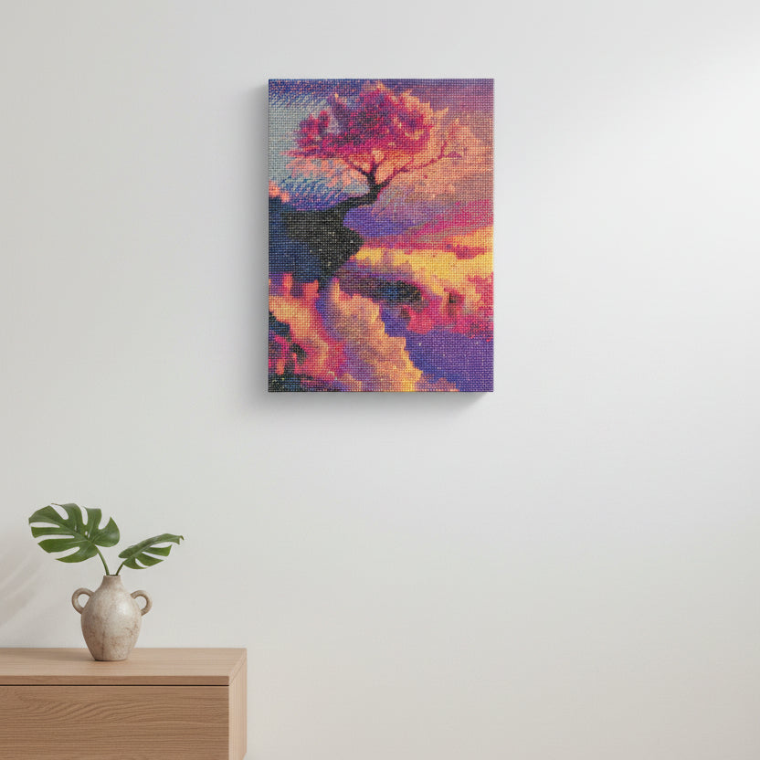 Serene Japanese Tree Diamond Art Décor