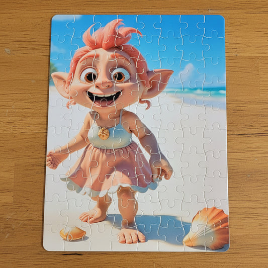 Whimsical Troll Cartoon Jigsaw Puzzle