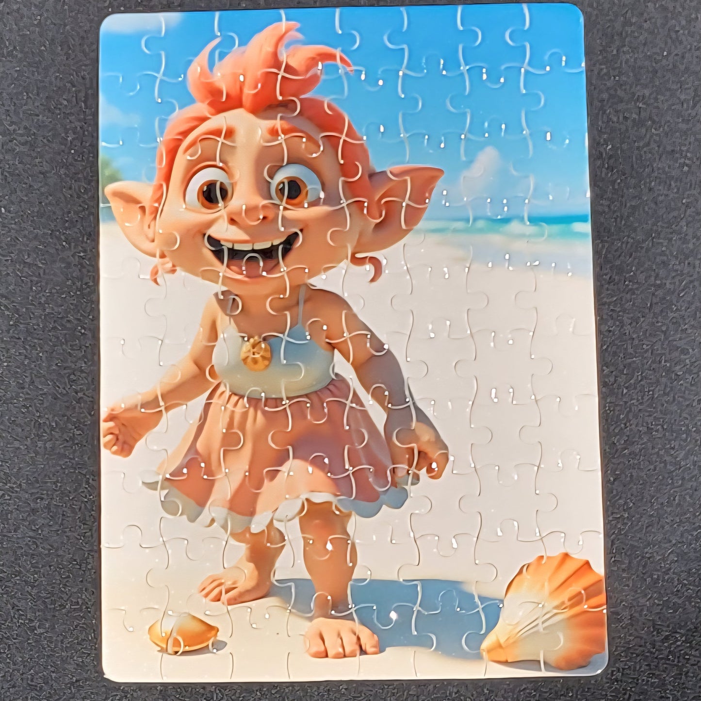 Whimsical Troll Cartoon Jigsaw Puzzle