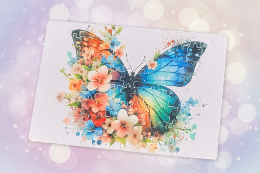 Artistic Butterfly Puzzle – Detailed 120‑Piece Design