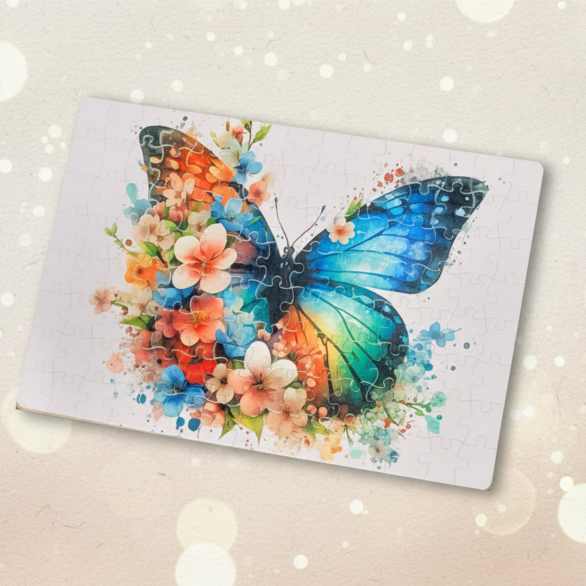Butterfly 80‑Piece Puzzle for Kids – Easy Animal Jigsaw