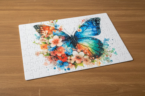 Artistic Butterfly Puzzle – Detailed 120‑Piece Design