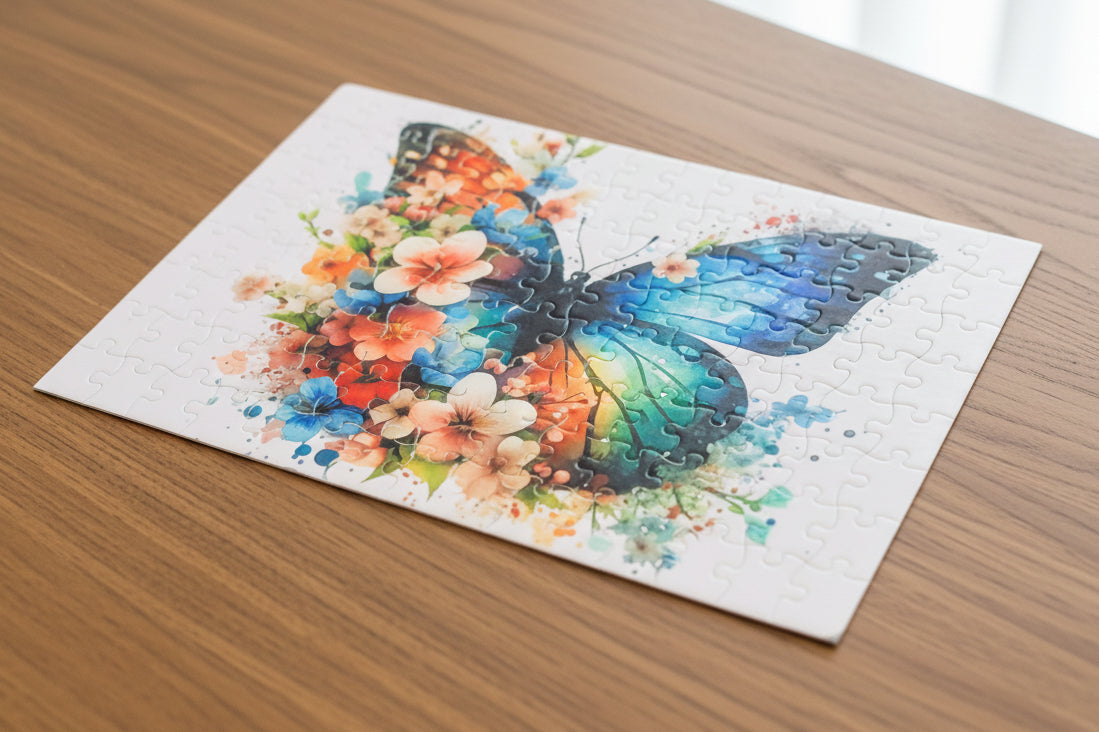 Butterfly 80‑Piece Puzzle for Kids – Easy Animal Jigsaw