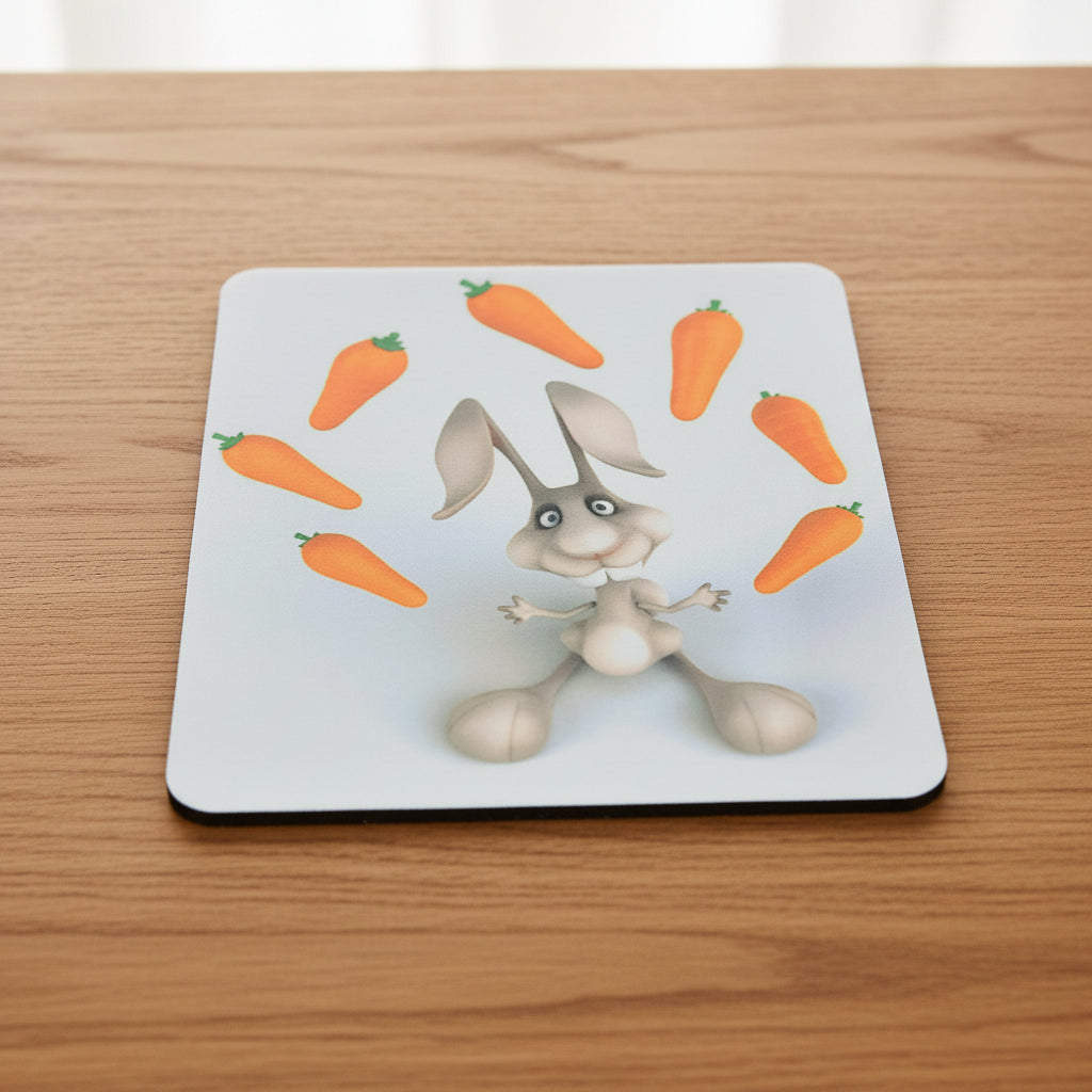Rabbit Carrot Mouse Pad