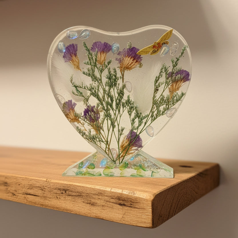 Floral Standing Heart Decor