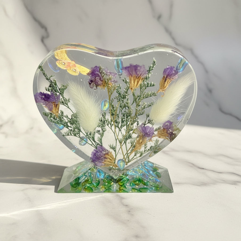 Floral Standing Heart Decor