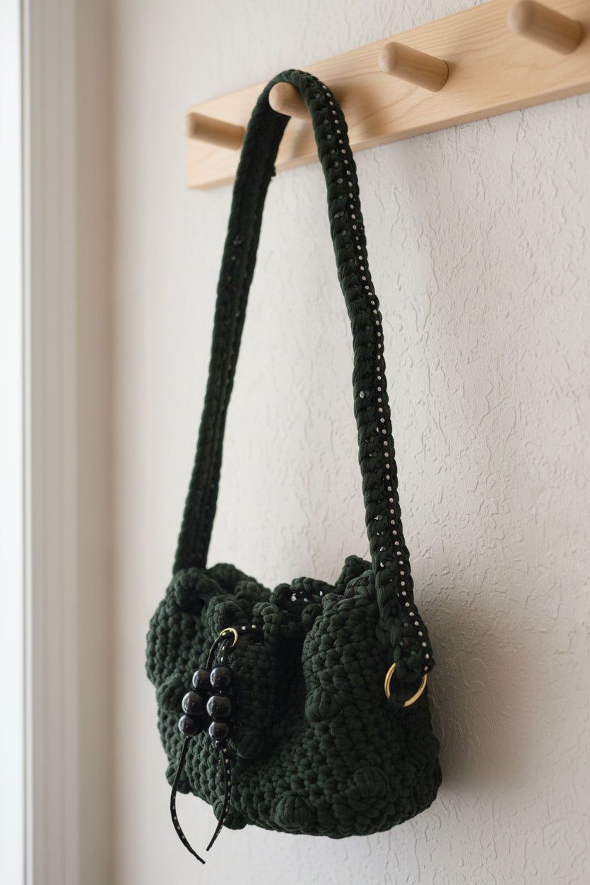 Dark Green Crocket Pocketbook