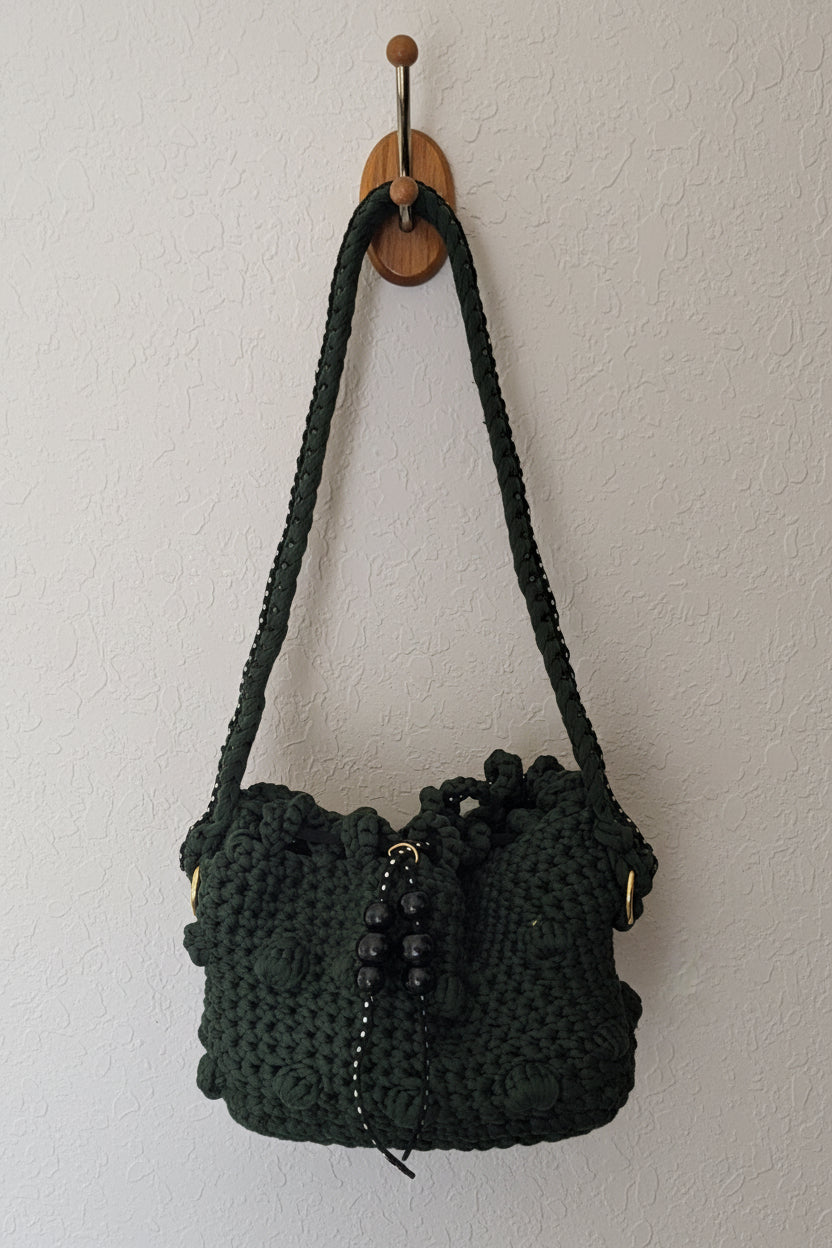 Dark Green Crocket Pocketbook