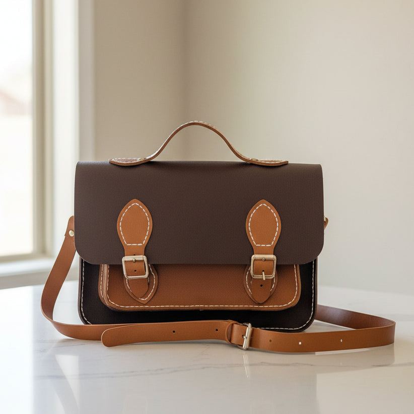 Multi Brown Leather Purse