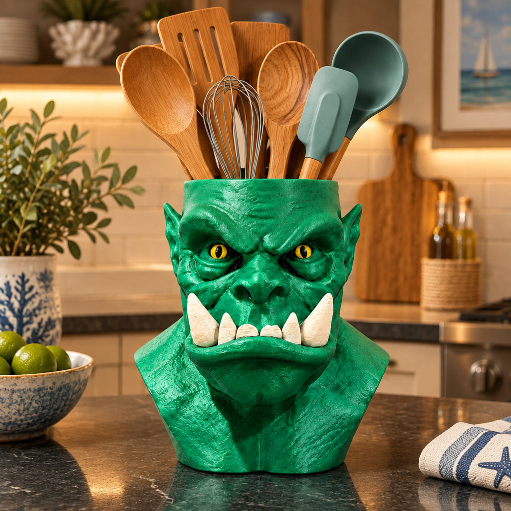 3D Printed Ogre Kitchen Utensil Holder