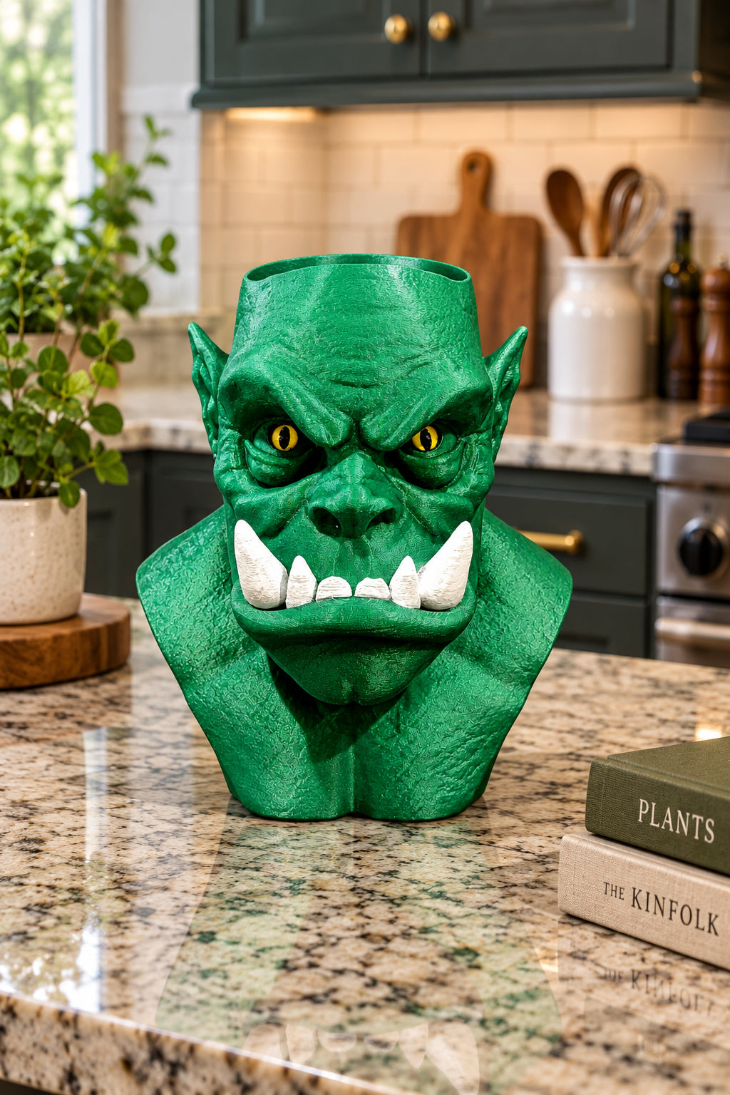 3D Printed Ogre Kitchen Utensil Holder