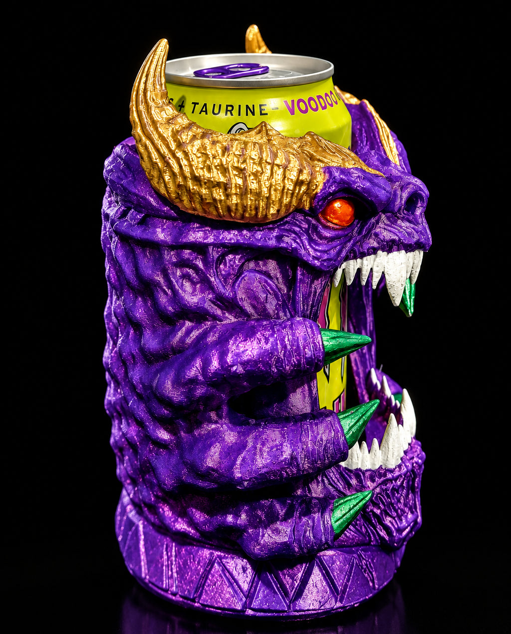 3D Printed Purple Monster Energy Drink Holder