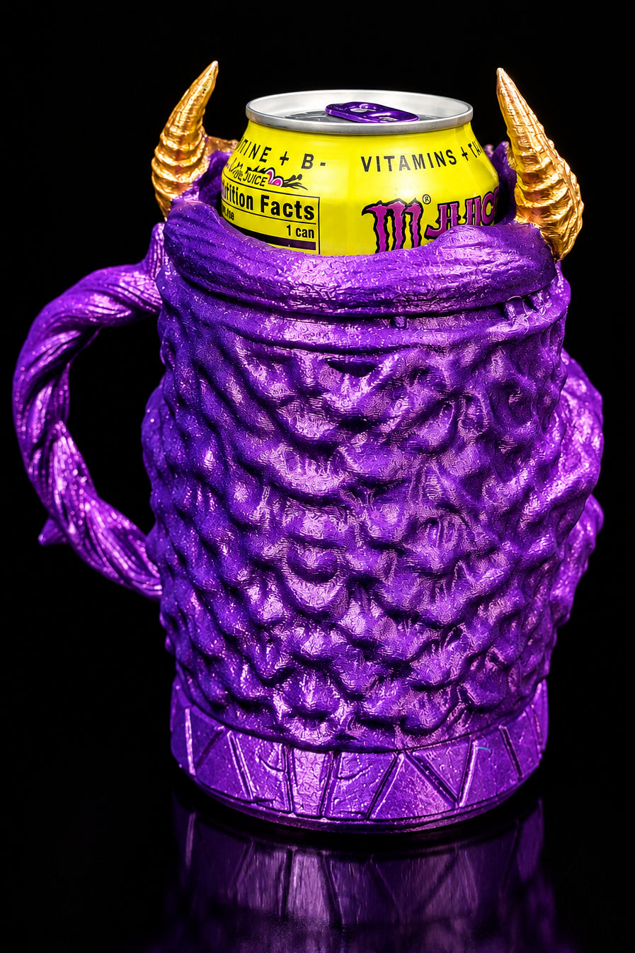 3D Printed Purple Monster Energy Drink Holder