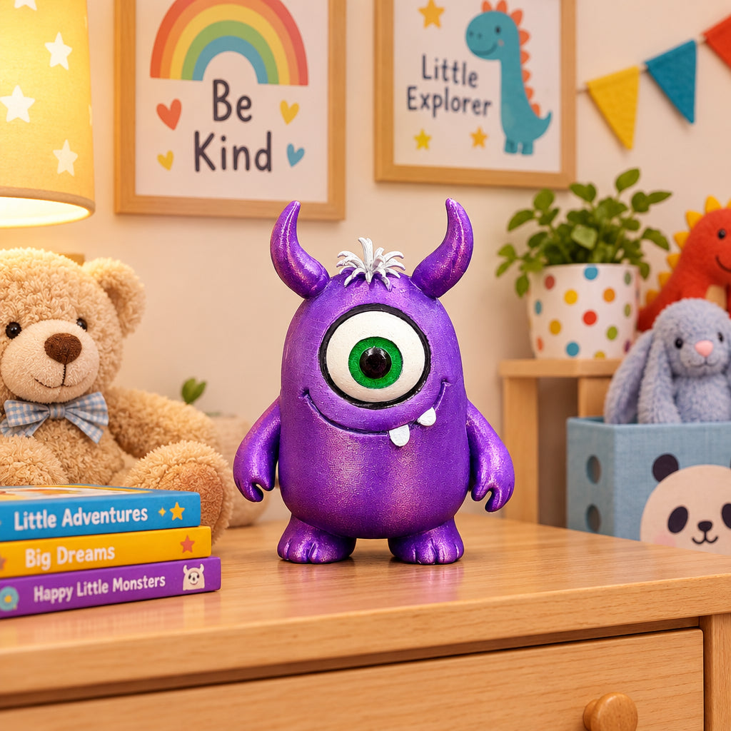 3D Printed Purple Monster Decoration
