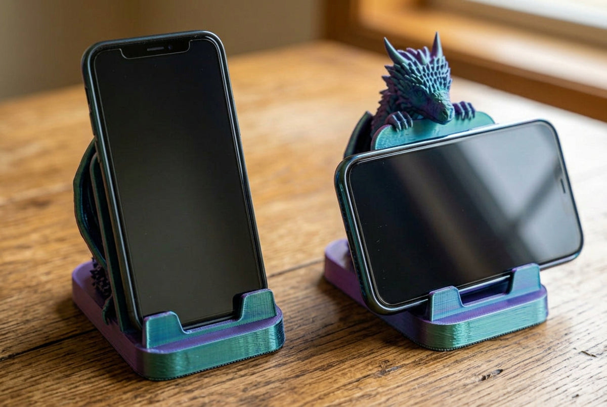 3D Printed Dragon Phone Holders