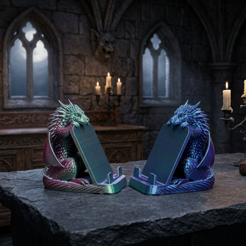 3D Printed Dragon Phone Holders