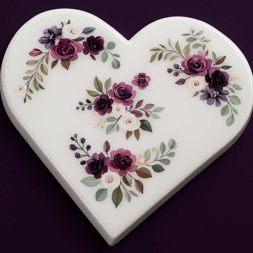 Heart W/Flowers Wall Hanging