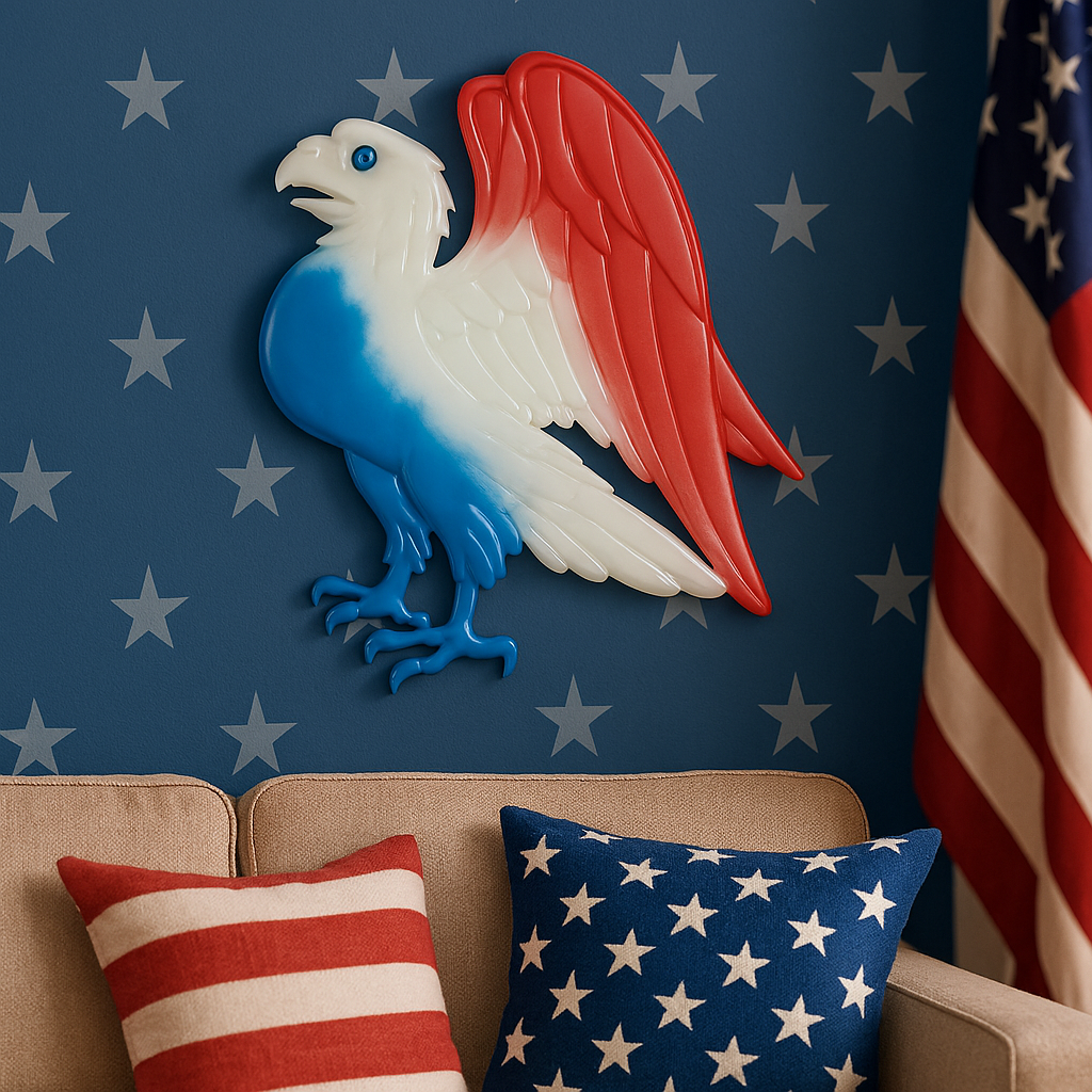 Red, White and Blue Eagle (Full Body)