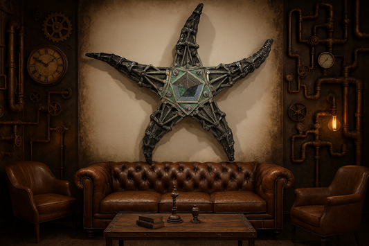 Metallic Starfish Wall Hanging