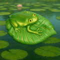 Frog On Lily Pad Wall Hanging