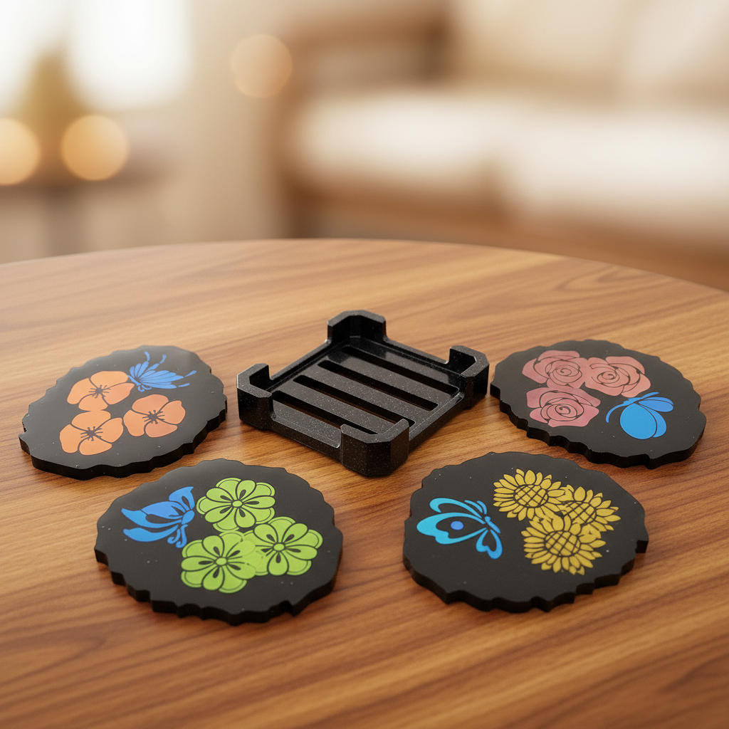 Color‑Changing Resin Coasters – Multi‑Tone Set