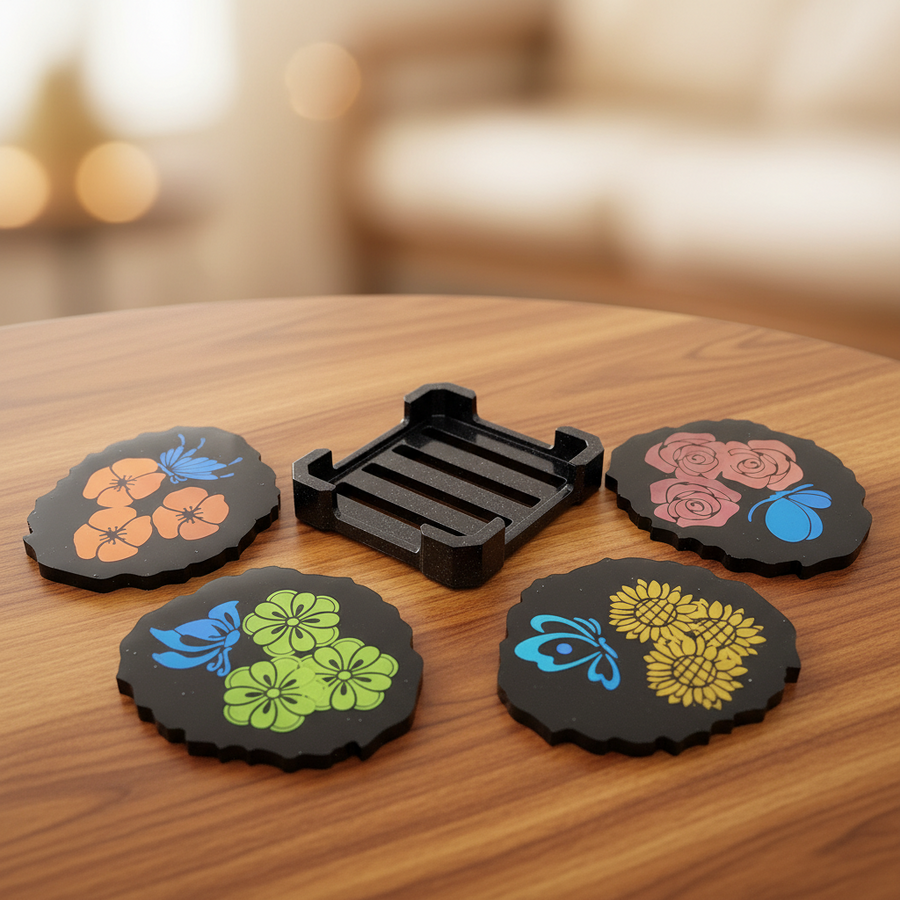 Color‑Changing Resin Coasters – Multi‑Tone Set